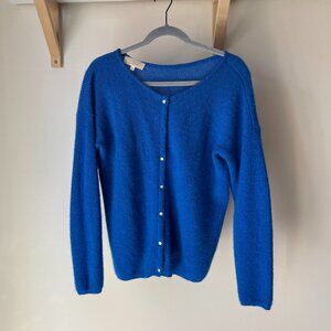 Sezane Royal Blue gaspard cardigan